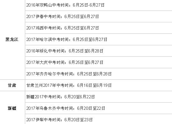 2019年全国中考时间安排 各省2019年中考时间是几月几号汇总