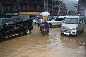 湖南暴雨：暴雨袭湖南56.9万人受灾