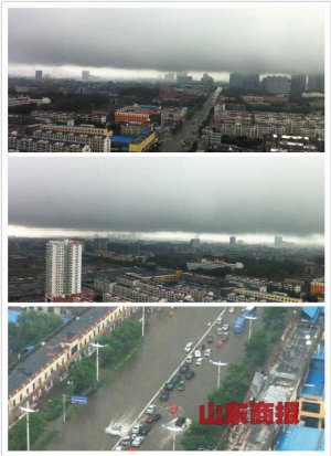 临沂大雨出行得坐橡皮艇：排水系统该升级!