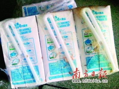 蒙牛儿童牛奶有虫子