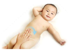新生儿肚子胀气怎么按摩2