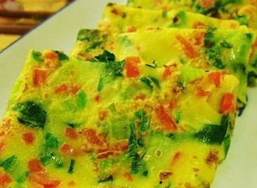 宝宝辅食推荐：胡萝卜鸡蛋青菜饼