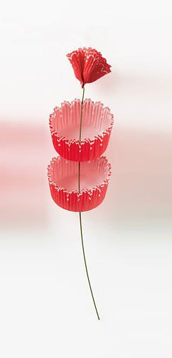 蛋糕纸立体纸花制作方法2