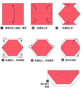 西瓜折纸教程步骤图解2