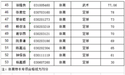 2019年深圳市中考坪山高级中学考点体育特长专项考核成绩公示