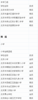 2019北京市艺术节成绩