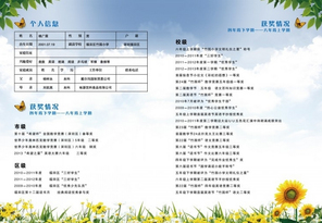 2019广州小升初简历模板 男生版