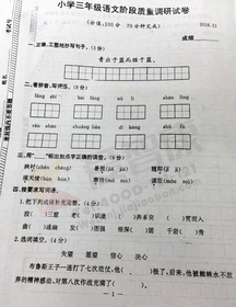 南京小学期中试卷