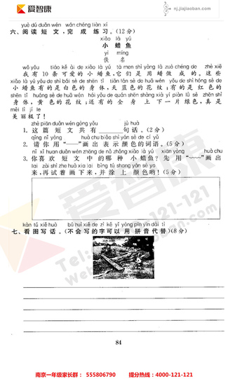 2019南京小学期末辅导