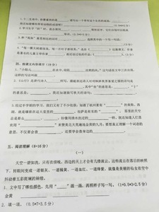 南京小学期中试卷