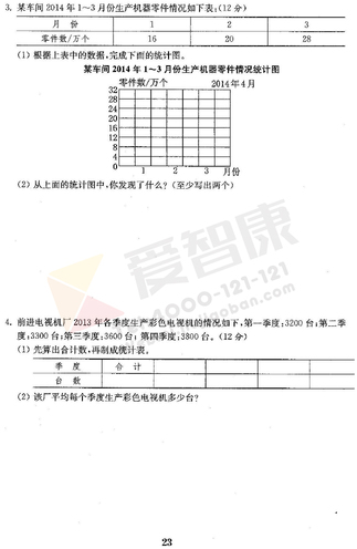 四年级期中复习