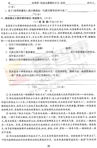 2019南京小学期末辅导