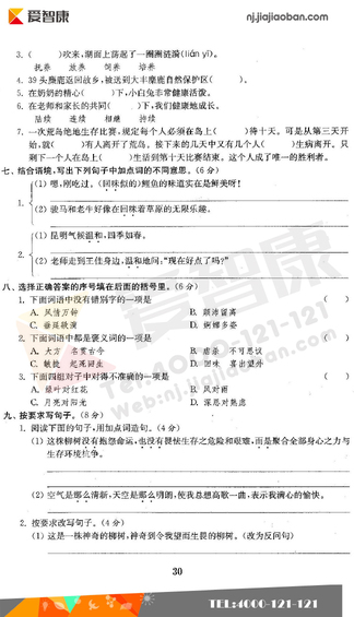 2019南京小学期末辅导