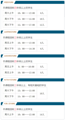 朝阳区青少年活动中心2019年第一学期招生计划